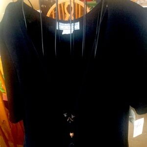 Vintage 90s Jessica Howard Woman Black Long dress